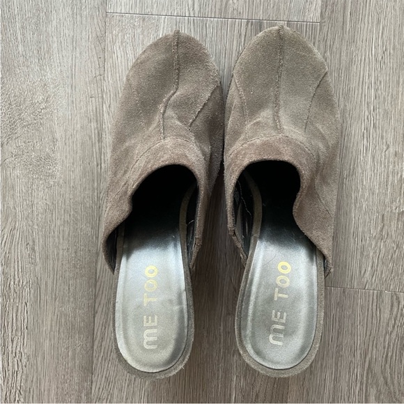 Reformation Vintage Y2K Suede Grey Clogs - Picture 4 of 5